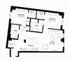 Rialto Apartments B3 Floor Plan